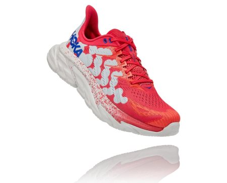 Hoka One One Clifton Edge Geometric Moški Usposabljanje Čevlji Roza / Modra Kvetinové SI-635980B